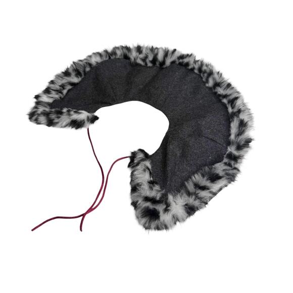 American Girl Doll Nellie Holiday Coat Woolen Hat Faux Fur Animal Print Cape Box - Picture 7 of 9